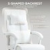 DOWINX Leather Office Chair, Ergonomic PU Gaming Computer Chair with Footrest, Lumbar Support, Swivel Wheels for Home, Office - LS-6653P